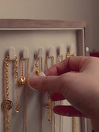 GZJSLOVE Embroidered Five-Drawer Walnut Jewelry Cabinet - detail view 1