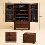 GZJSLOVE Double-Door Solid Wood Jewelry Cabinet - product view 2