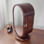 GZJSLOVE Rotating Five-Drawer Walnut Jewelry Cabinet - detail view 2