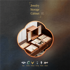 GZJSLOVE Double-Door Solid Wood Jewelry Cabinet - product view 3