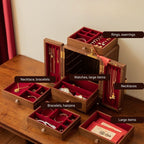 GZJSLOVE Double Happiness Wedding Jewelry Cabinet - detail view 4
