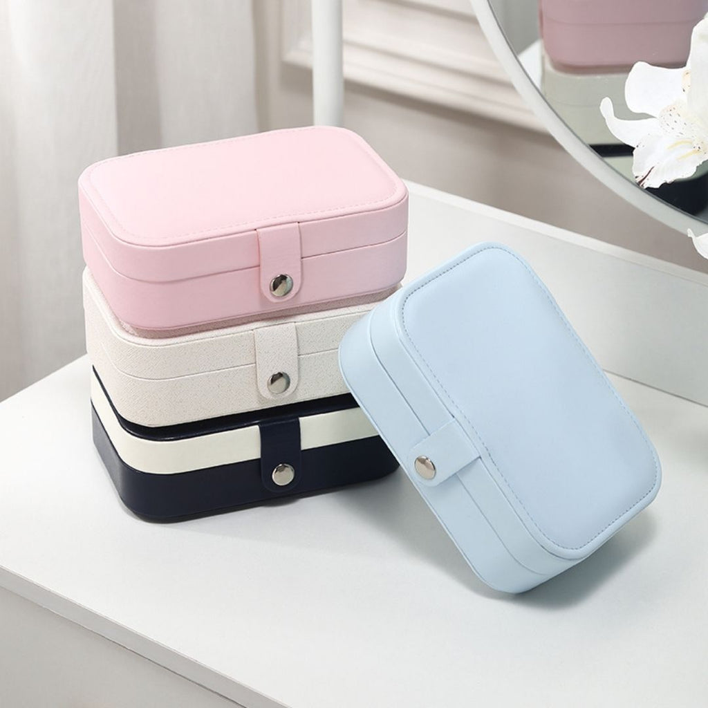 Utopi Compact PU Leather Travel Jewelry Box - detail view 5