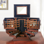 GZJSLOVE Large Four-Drawer Jewelry Cabinet with Earring Racks - detail view 6