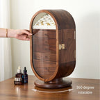 GZJSLOVE Rotating Five-Drawer Walnut Jewelry Cabinet - detail view 8