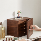 GZJSLOVE Anti-Tarnish Walnut Jewelry Box - product view 10