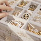 GZJSLOVE Deer-Print Glass-Lid Jewelry Box - detail view 11