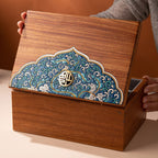 GZJSLOVE Hand-Painted Danqing Wooden Jewelry Box - detail view 13