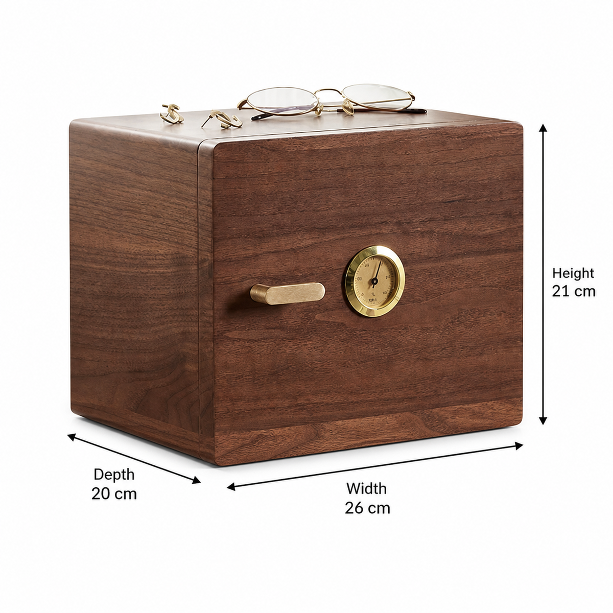 GZJSLOVE Anti-Tarnish Walnut Jewelry Box - product view 16