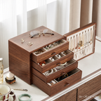 GZJSLOVE Anti-Tarnish Walnut Jewelry Box - product view 20