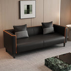 Standard Sofa/Loveseat/Single Sofa in Synthetic Leather, Available in Grey/Dark Blue/Light Green with Arm