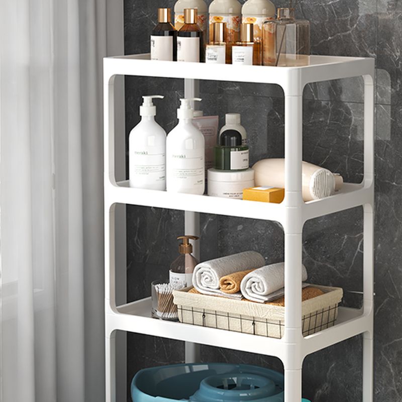 Art Deco Polymerized Material Rectangle Chalk Finish Shoe Rack for 1-20 Pairs in Drawing Room