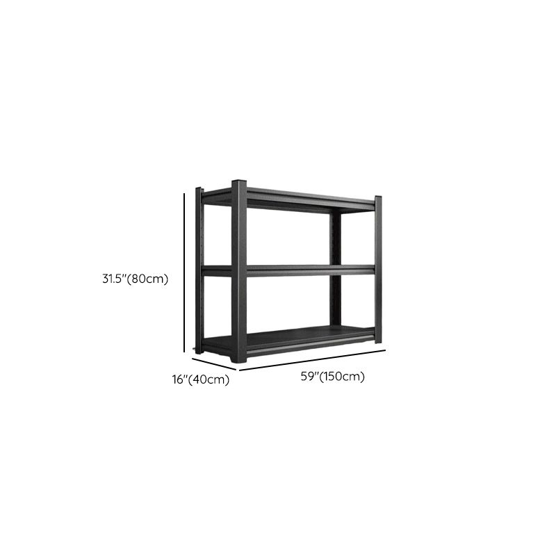 Ink Minimalist Warehouse Storage Rack with Shelves, Steel Frame, and Detached Installation