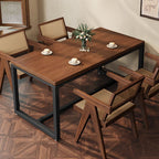 Caramel Trendy No Seating Rectangle/Square Table with Eased Edge, Assembly Required, Solid Wood Cover