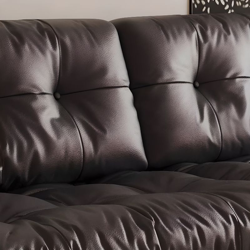 Tear Resistant Standard Sofa/Loveseat/Single Sofa in Black with 1 Pillow
