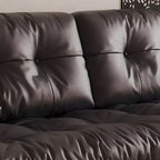 Tear Resistant Standard Sofa/Loveseat/Single Sofa in Black with 1 Pillow