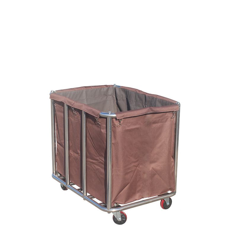Alloy Laundry Cart Washable and Removable with Casters for Adult