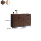 Manufactured Wood Base Cabinet for Stockroom with Shelves, Drawers, and Locker, Featuring Locking Door and 5-Wide Compartments