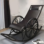 Modern Rocking Accent Chair Rattan/Wicker Rocker Chair for Porch