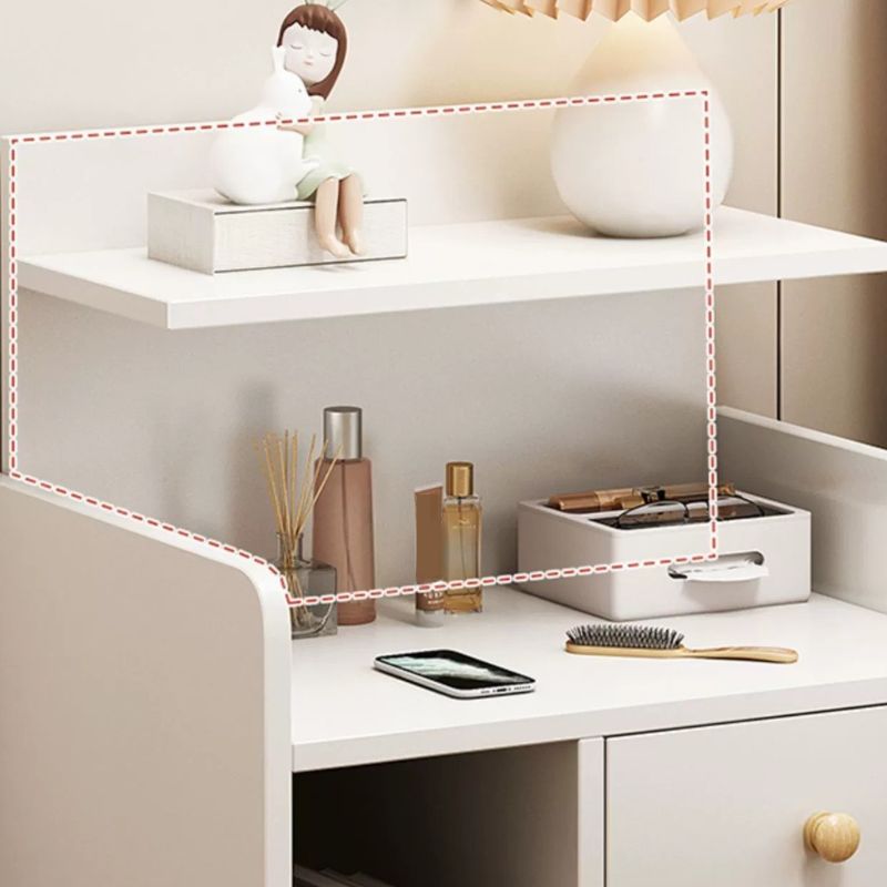 Simplistic Drawer Storage Nightstand with 1 Drawer, 2/3 Shelves, and Particle Board Wood Top