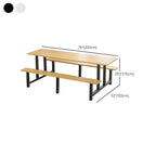 Simplistic Bench with Eased Edge Assembly Required Alloy/Composite Wood Rectangle