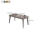Casual Adjustable Writing Desk with Scratch-proof Parsons Base in Chalk/Sepia/Natural, Unattached with Foot Pad