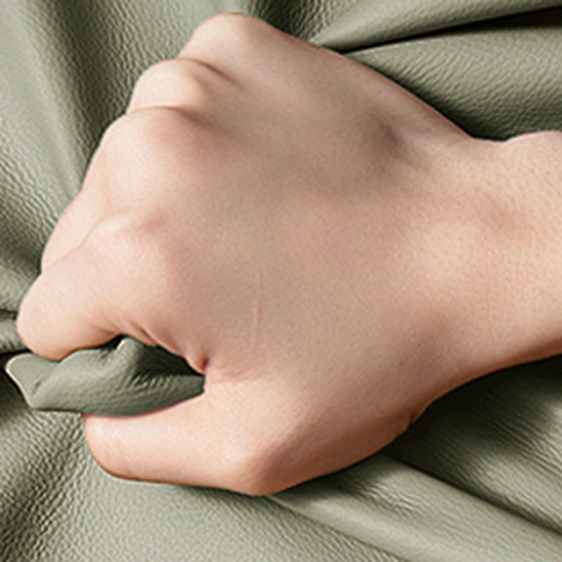 Modern Solid Color Scratch-defiant Standard Sofa in Light Green, Seats 2 with 3 Pillows/2 Pillows