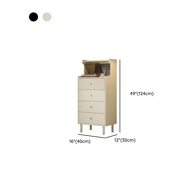 Casual Raw Wood Console Dresser/Bachelor Chest with Shelves, 6/4 Drawers, Vertical/Horizontal