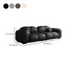 Trendy Solid Color Stain Resistant Loveseat in Light Gray/Olive Green/Beige for 2 People with 2 Pillows