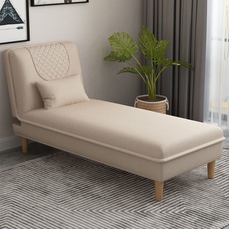 Contemporary Solid Color Chaise Lounge Indoor with Pillow, Reclining and Alterable Features