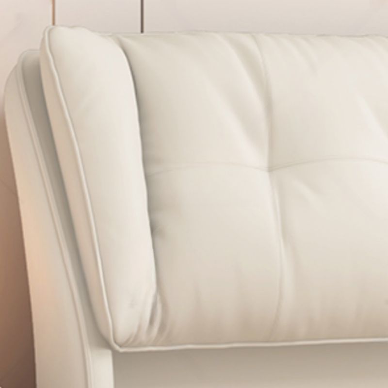 Trendy Wingback Headboard with No Distressing, Piled Tufted Rectangle Design for Queen/Full Bed, Featuring Sponge Upholstery and Standard Height