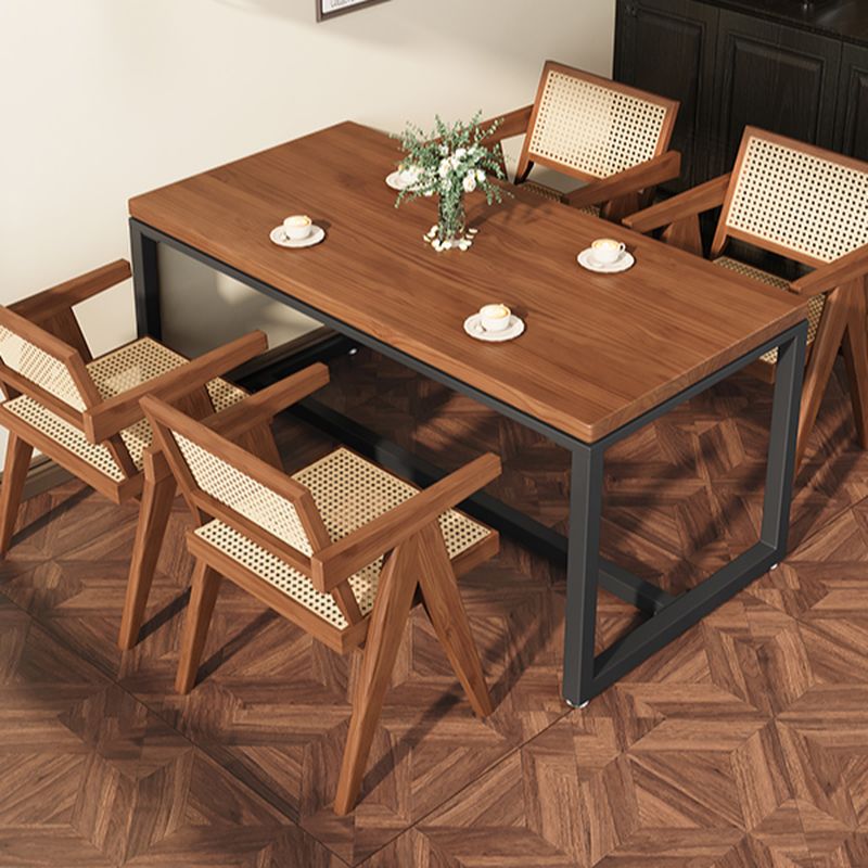 Caramel Trendy No Seating Rectangle/Square Table with Eased Edge, Assembly Required, Solid Wood Cover