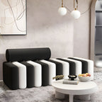 Velvet Contemporary Standard Sofa Armless Sofa for Living Room, Apartment