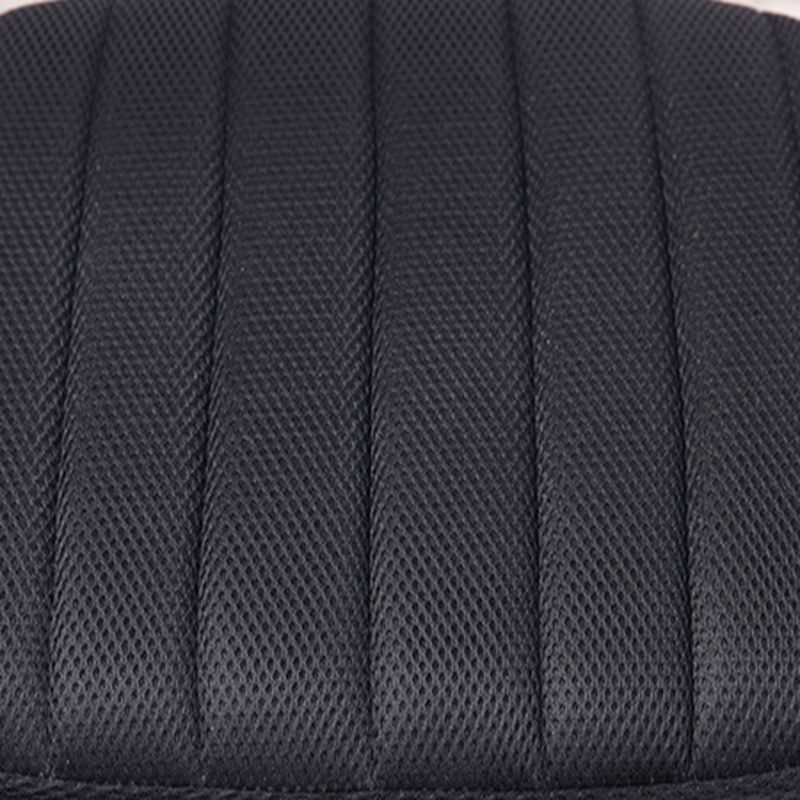 Minimalist Work Stool Moves Up and Down with Mid-Back, Swivel Rollers, and Moveable Design
