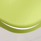 Contemporary Solid Color Side Chair with Ventilated Back, Compact Foldable Metal Frame, Linoleum Compatible