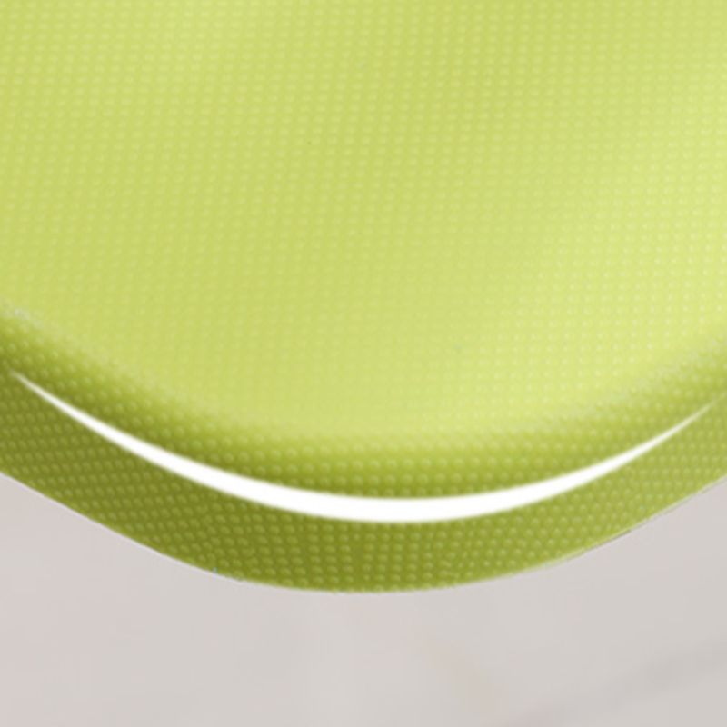 Contemporary Solid Color Side Chair with Ventilated Back, Compact Foldable Metal Frame, Linoleum Compatible