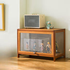 Bambusa Flooring Curio Cabinet with Stockroom, 4 Cabinets/3 Cabinets/2 Cabinets, 4 Shelves/3 Shelves/2 Shelves, 4 Doors/3 Doors/2 Doors