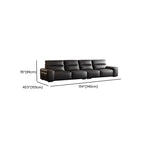Modish Solid Color Stain Resistant Standard Sofa/Loveseat in Black for 4-seater/3-seater/2