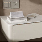 Organic Stone Countertop 1 Drawer Bedside Cabinet with Hanging Shelf