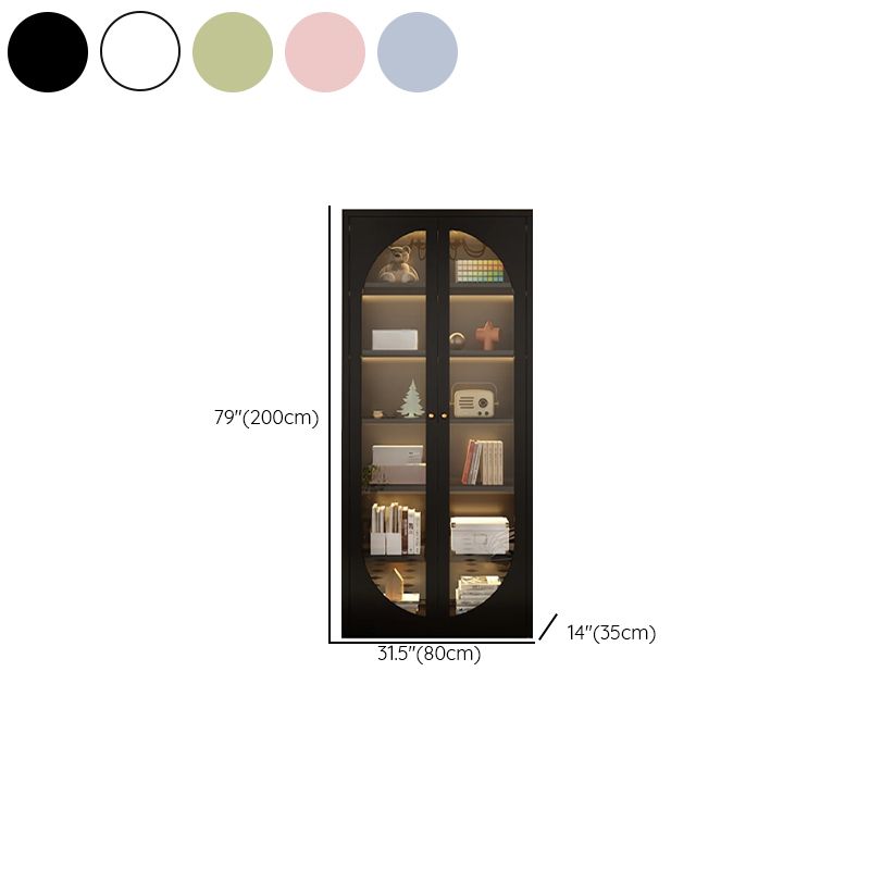 Steel Vertical Organizer Shelf with 2 Cabinets/1 Cabinet, 6-Shelf, and Closed Back