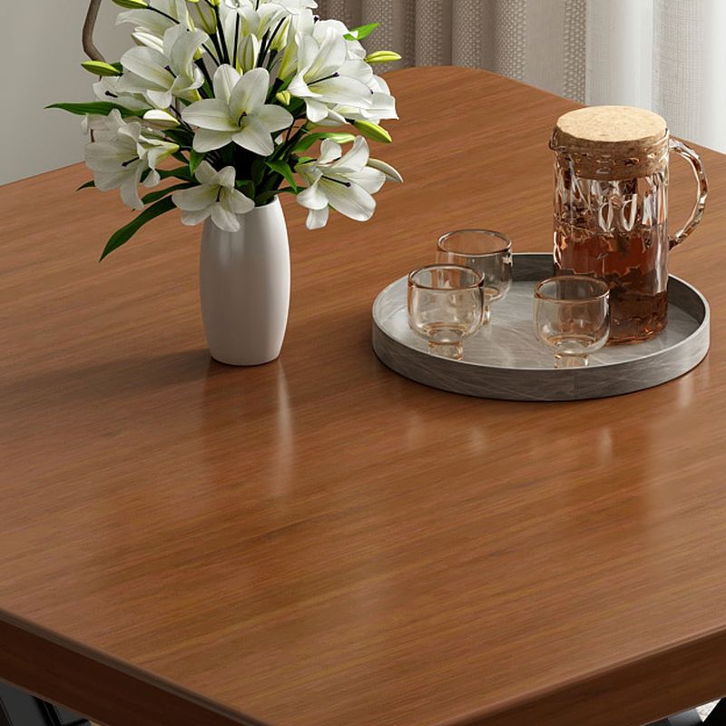 Laminate Dining Table with Crossed Legs, Scratch-repellent, Foldable Square for 2-seater