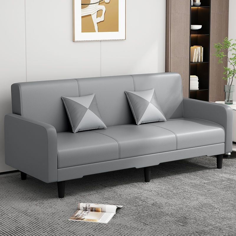 Drawing Room Gray/Light Brown/Off-White Standard Sofa with Armrest