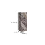 Tan Square Marble Pattern Stone Display Table with Unfinished Finish, 30 to 39 in/20 to 29 in Height, Up to 19 in Size
