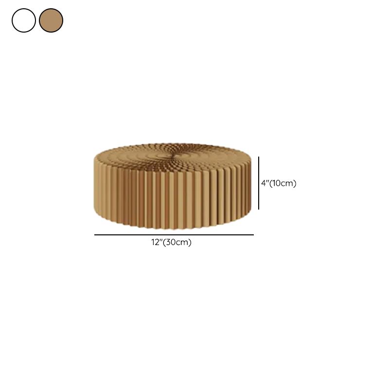 Environmentally Friendly Orbicular Display Table with Stump Base, Up to 19 in Height, Unfinished Finish