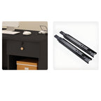 Rectangular Reception Desk with Locking Drawer, Cable Management, and Manufactured Wood Top