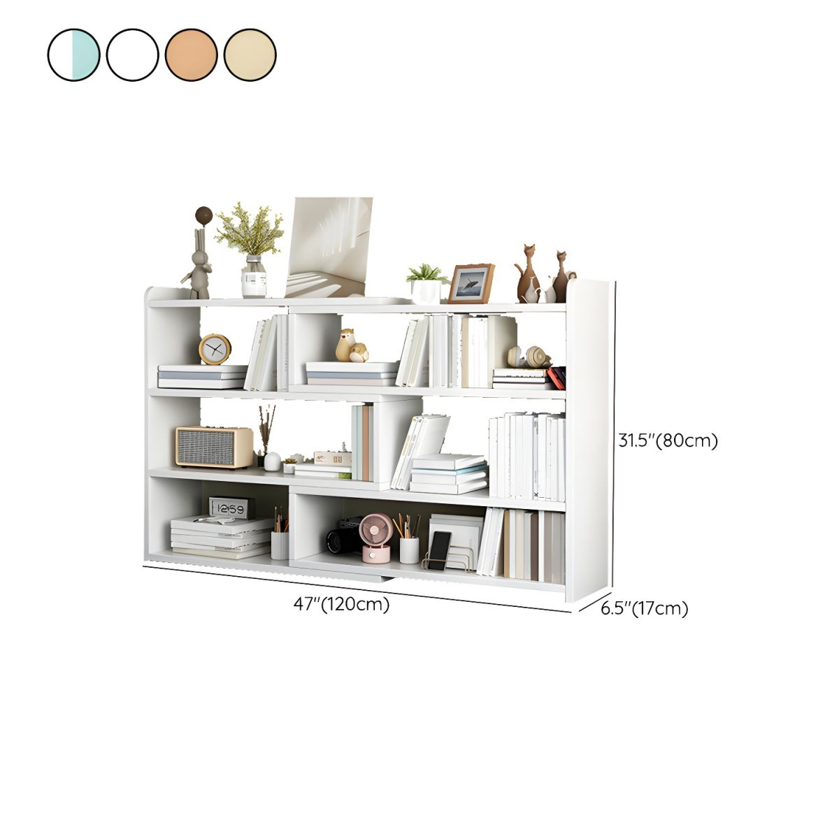 Modern Versatile Wood Bookcase for Easy Assembly and Space Efficiency