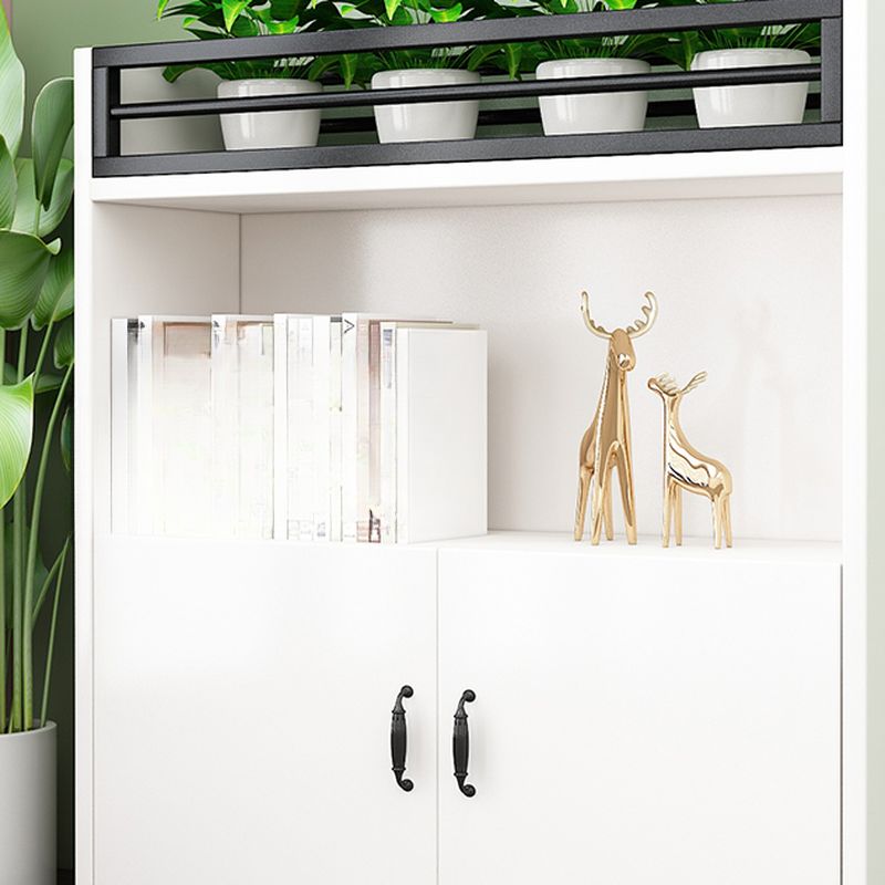 Trendy Laminate Base Cabinet with Stockroom Storage, Shelves, Locker, Hinges Door in 1-Wide Compartments