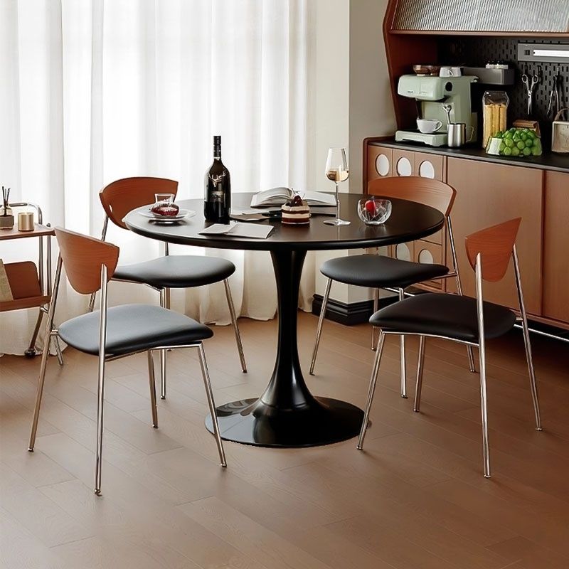 Laminate Dining Table with Pedestal Base, No Extra Durability, Available as 2-seater/4-seater