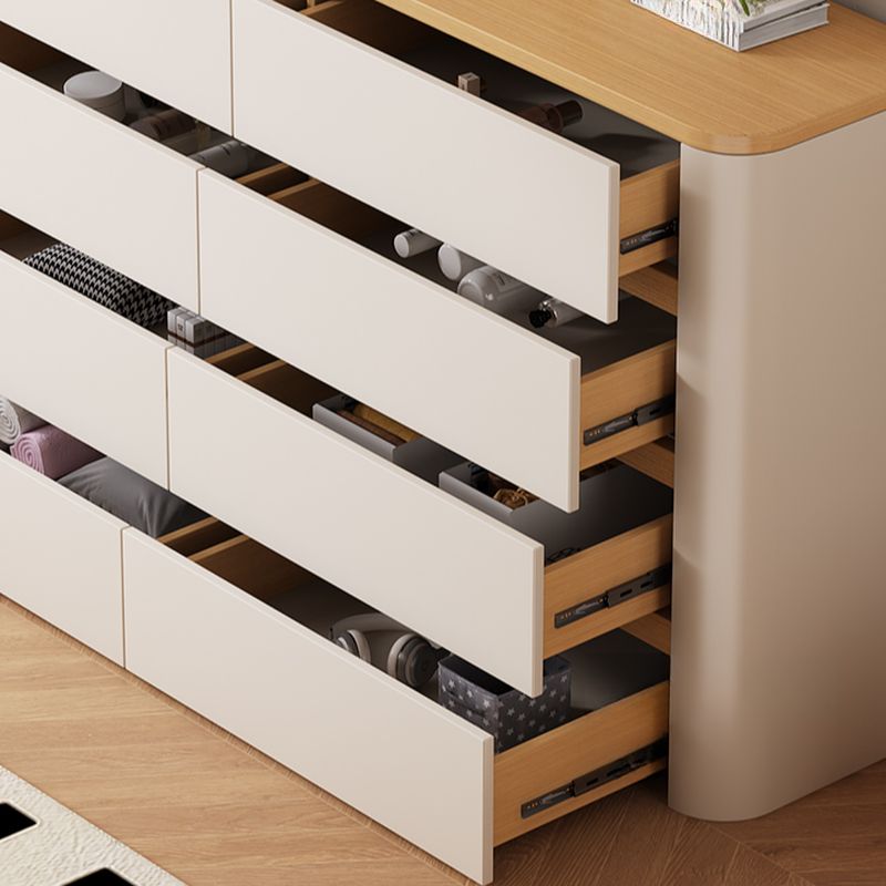 Casual Composite Wood Console Dresser/Bachelor Chest with 8/6/4 Drawers in Horizontal/Vertical Orientation