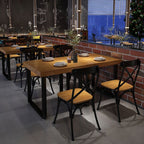 Simplistic No Seating Eased Edge Assembly Required Solid Wood Square