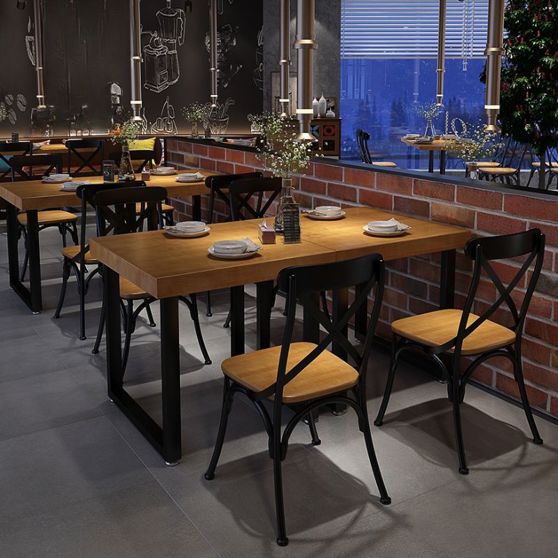 Simplistic No Seating Eased Edge Assembly Required Solid Wood Square